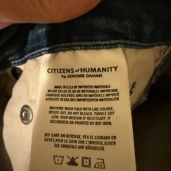 NWT Citizens of Humanity Rocket Crop in Story Mid Rise Stretch Skinny Jeans 30 - Picture 8 of 9